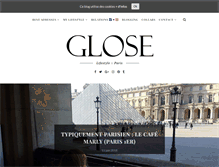 Tablet Screenshot of glose.fr